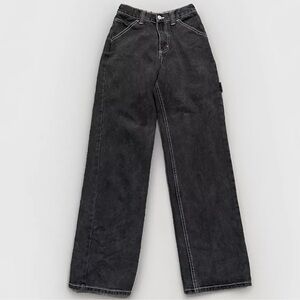 Brandy Melville Jeans Womens Small Black Jeans Carpenter J Galt Cotton Straight